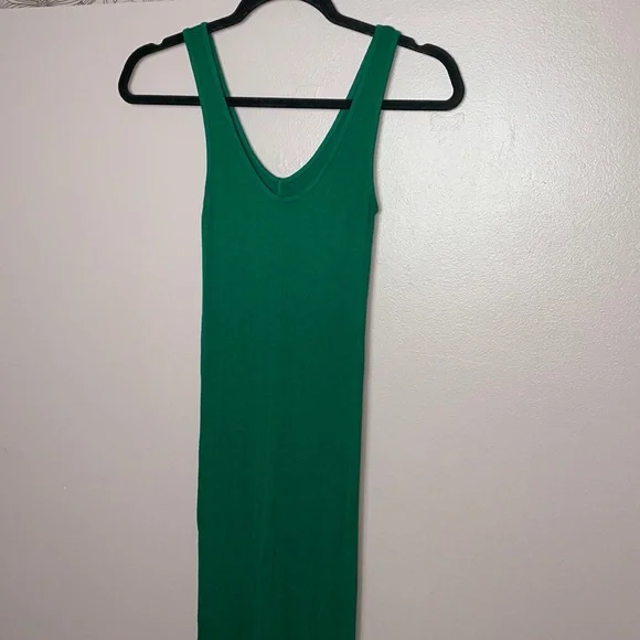 Enza Costa Dresses | Enza Costa Rib Silk Tank Maxi Dress In Green | Color: Green | Size: Xs | Theposhpassport's Closet Enza Costa Dresses | Enza Costa Rib Silk Tank Maxi Dress In Green | Color: Green | Size: Xs | Theposhpassport's Closet